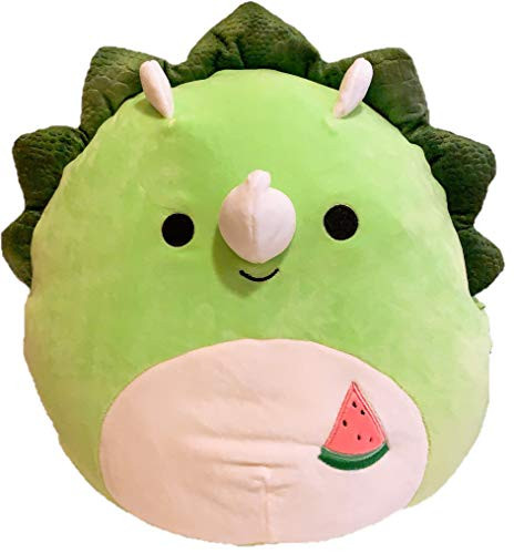 Squishmallow Kellytoy 2020 Summer Fun Collection Plush Toy (12" Tristan The Green Triceratops)