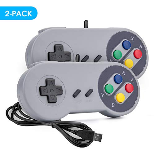 Mafiti Game Controller SNES Retro USB Controller Joystick for Windows PC MAC Linux Raspberry Pi 2 Pack