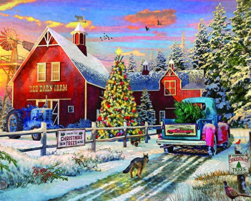 Springbok's 1000 Piece Jigsaw Puzzle Red Barn Farms