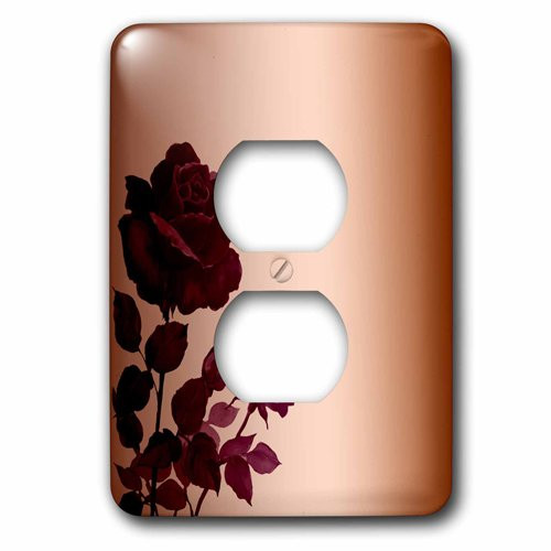 3dRose lsp_202375_6 Red Roses 2 Plug Outlet Cover, Multicolor
