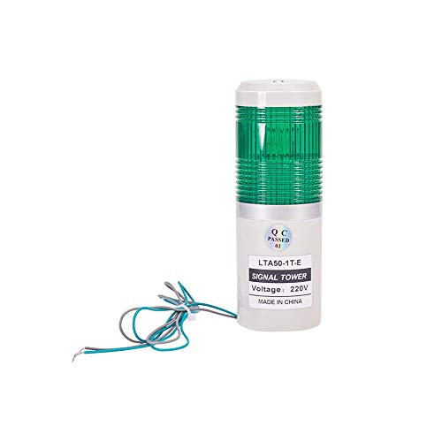 Othmro DC 220V 3W Industrial Green Signal Tower Lamp Warning Stack Light TB50-1T-E 1pcs