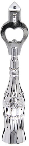 TableCraft Coca-Cola CC309 Chrome Plated Bottle Opener with Contour Mini Bottle Handle