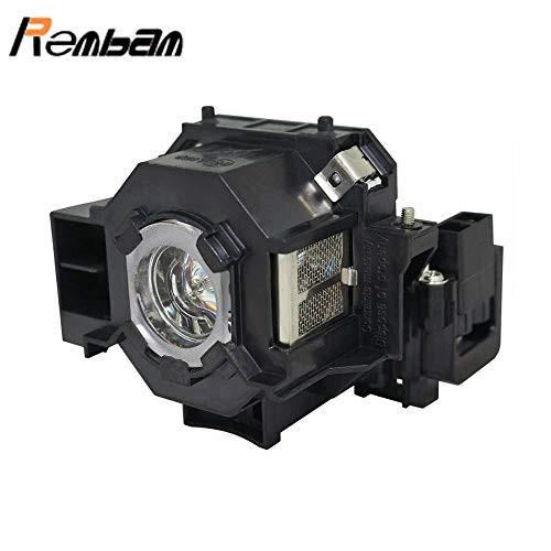 Rembam ELPLP42 V13H010L42 Projector Replacement Compatible Lamp with Housing for Epson PowerLite 83+ 83C EMP-400W 410W 822P EX90 EB-410W