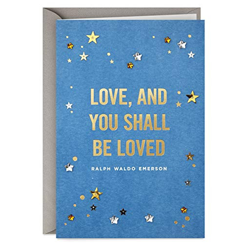 Hallmark Signature Love Card, Love and Be Loved (Romantic Anniversary Card or Birthday Card)