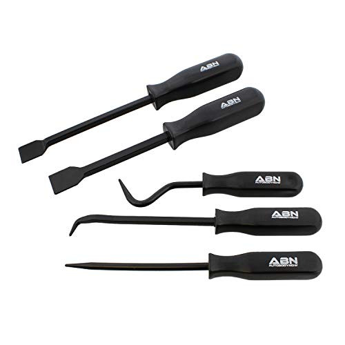 ABN Hook and Pick Set  5 Piece Pick Hook and Scraper Set Mechanic Hand Tools Automotive Picks Hooks Scraper Tool Set