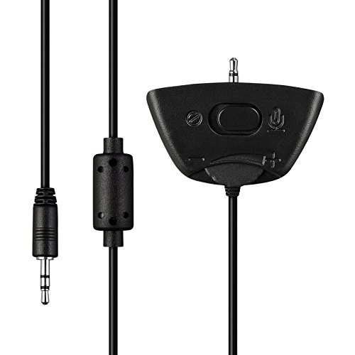 Cordable Replacement Puck Talkback Chat Cable for Xbox 360/Live - Compatible with Turtle Beach and Astro Gaming Headsets