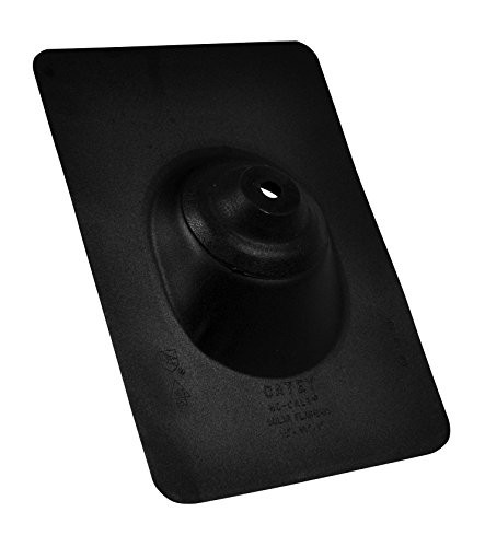 Oatey 11859 Roof flashing .5" ? 1" Galvanized Black 11"x14.5" base, for commercial and residential applications