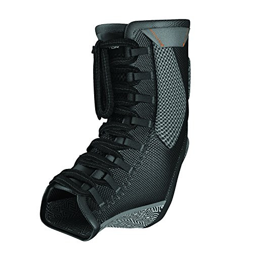 Compression Ankle Brace - Shock Doctor 849 Ultra Gel Lace Up Ankle Support - Black, X-Large - Includes 1 Brace