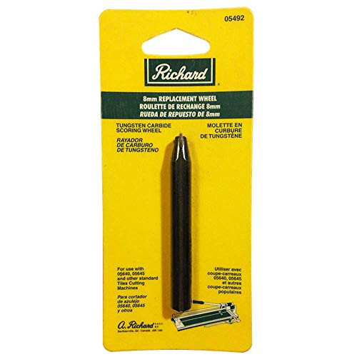 Richard 8mm Replacement Tungsten Carbide Scoring Wheel For Stoneware and Standard Tiles Cutter