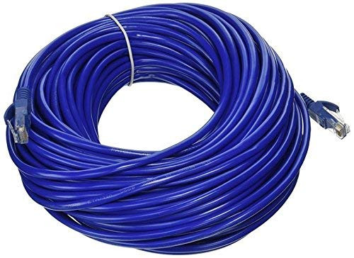 CableVantage 150ft 50m Blue 150' Ft Rj45 Cat5 Cat5e Ethernet LAN Network Internet Computer Patch Cable for PC, Mac, Laptop, PS3, PS4, Xbox,Xbox One Modem DSL Internet Network