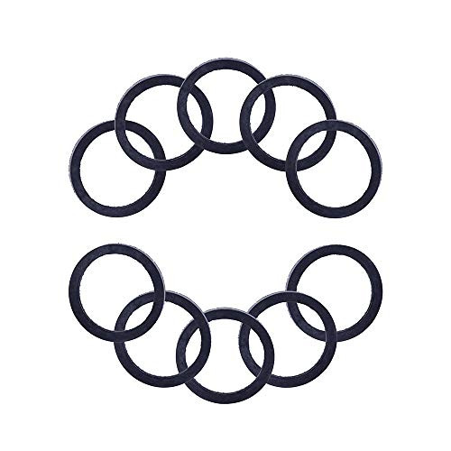 ROADFAR Rubber Gas Spout Gaskets,10pcsSpout Gasket Rubber Viton Gaskets Replacement Fuel Gas Can Seals Spout Gasket Jerry Can Cap Gaskets Rubber Viton U-Seal Gaskets for Gas Spout.