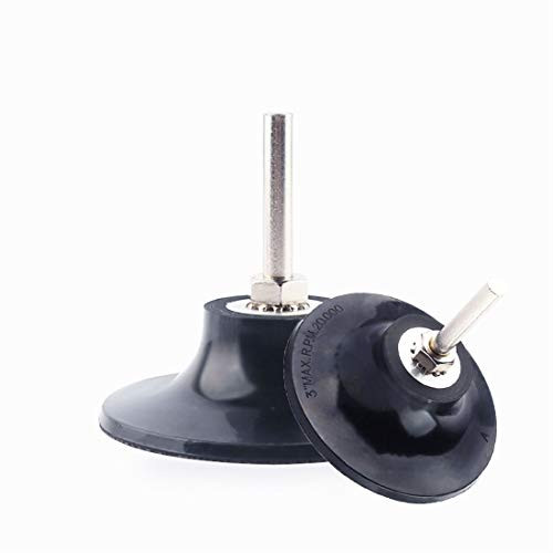 COSPOF 3" Roloc Disc Pad Holder,1/4" Shank Suitable for Type-R Sanding Disc,Working with Air or Electric Sanders (3"- 2 Pack).