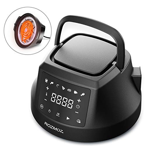 ROZMOZ Air Fryer Lid for Instant Pot 6QT Pressure Cooker, 7 in 1 Air Fryer Lid for Most 6QT Electric Pressure Cooker, Turn Most 6QT Pressure Cooker into an Air Fryer, with LED Touchscreen and ETL Safety Protection for Air Frying