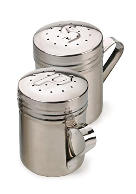 RSVP Endurance 18/8 Stainless Steel Stove Top Salt and Pepper Shakers, 10 ounce (.3L) RSVP Endurance 18/8 Stainless Steel Stove Top Salt and Pepper Shakers, 10 ounce (.3L)