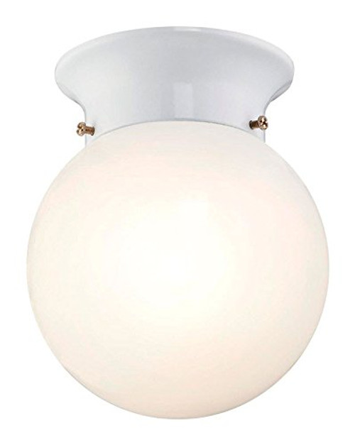 Westinghouse 6107000 5-13/16-Inch ENERGY STAR LED Indoor Flush Mount Ceiling Fixture, White Finish with White Opal Glass Globe Westinghouse 6107000 5-13/16-Inch ENERGY STAR LED Indoor Flush Mount Ceiling Fixture, White Finish with White Opal Glass Globe