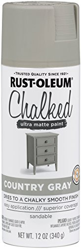 Rust-Oleum 302593 Series Chalked Ultra Matte Spray Paint, Country Gray