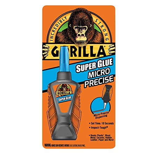 Gorilla Micro Precise Super Glue, 5,5 gram, Clear, (Pack of 1)
