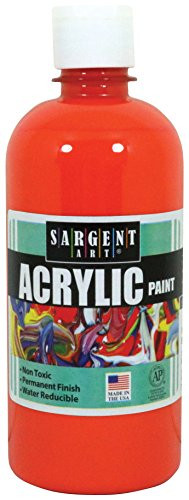Sargent Art 24-2414 16-Ounce Acrylic Paint, Orange