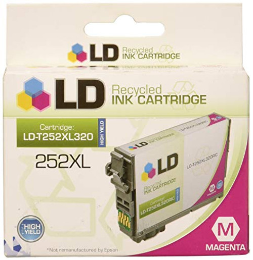 LD Remanufactured Ink Cartridge Replacement for Epson 252XL T252XL320 High Yield (Magenta) LD Remanufactured Ink Cartridge Replacement for Epson 252XL T252XL320 High Yield (Magenta)