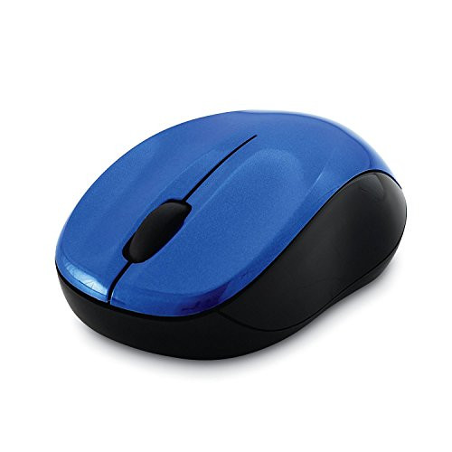 Verbatim Wireless Silent Mouse 2.4GHz with Nano Receiver - Ergonomic, Blue LED, Noiseless and Silent Click for Mac and Windows - Blue