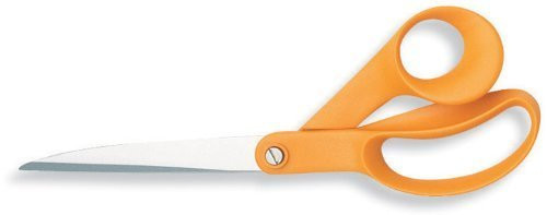 Fiskars Bent Scissors Right Handed 9" Plastic Orange