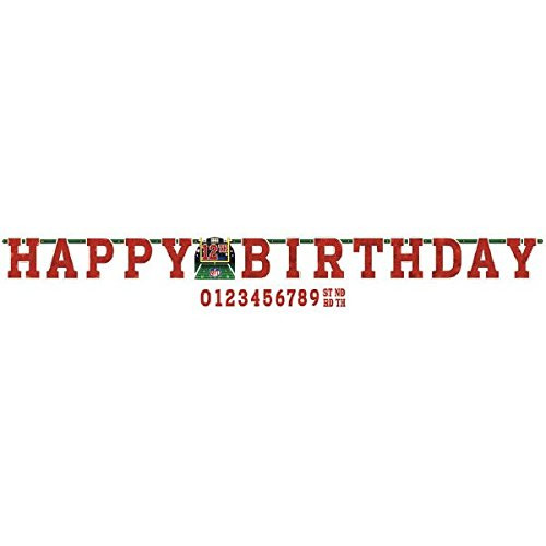 Amscan 212214 NFL Drive Collection Add-An-Age Letter Banner, Party Decoration, 1ct