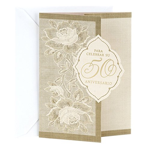 Hallmark Vida Spanish 50th Anniversary Greeting Card (50th in Diamond)