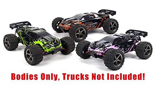 SummitLink 3pk Combo Set Compatible Custom Body Muddy Orange/Green/Pink Replacement for 1/16 Scale RC Car or Truck (Truck not Included) ERMN-RGP-01
