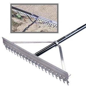 Midwest Rake 11048 48" Head Screening Rake, 66" Blue Aluminum Handle