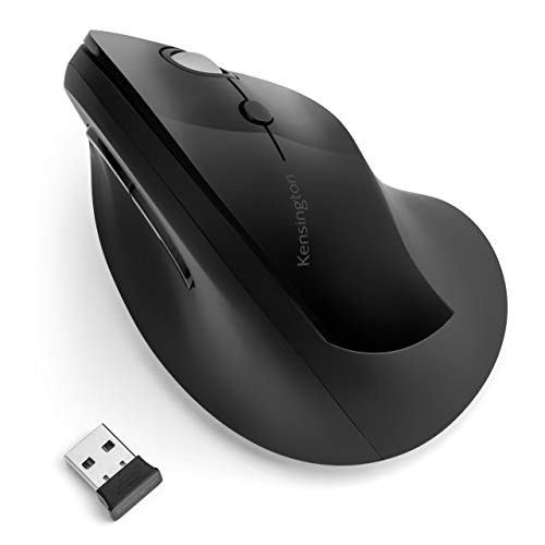 Kensington Pro Fit Ergo Vertical Wireless Mouse- Black (K75501WW)