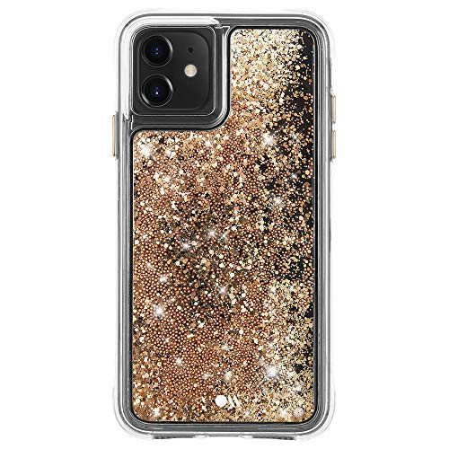 Case-Mate - iPhone 11 Glitter Case - Waterfall - 6.1 - Gold