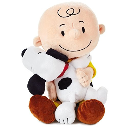 Hallmark Peanuts Charlie Brown and Snoopy Hugging Stuffed Animal, 8.75" Hallmark Peanuts Charlie Brown and Snoopy Hugging Stuffed Animal, 8.75"