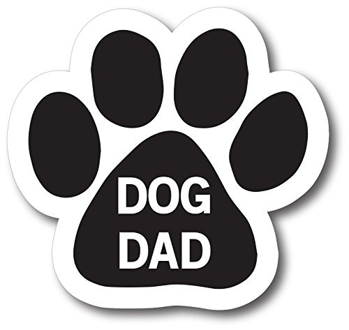 Magnet Me Up Dog Dad Pawprint Car Magnet Paw Print Auto Truck Decal Magnet