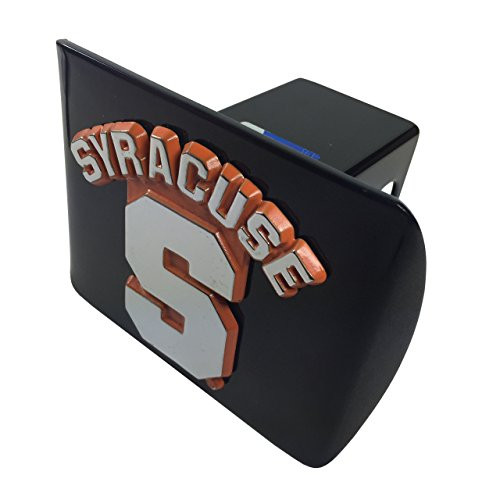 AMG Syracuse Metal Emblem (with Orange Trim) on Black Metal Hitch Cover