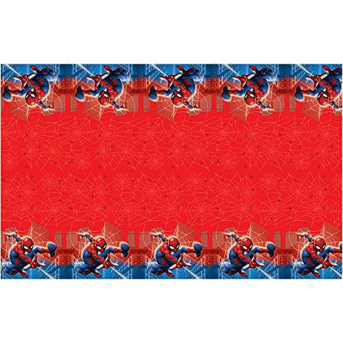 Spiderman Plastic Table Cover , 84" X 54"