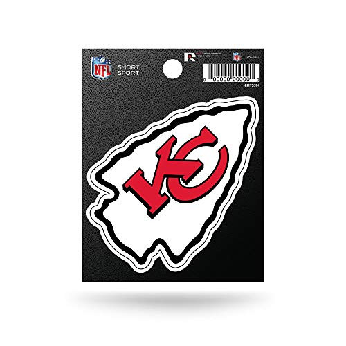 NFL Rico Industries Die Cut Team Logo Short Sport Sticker, Kansas City Chiefs