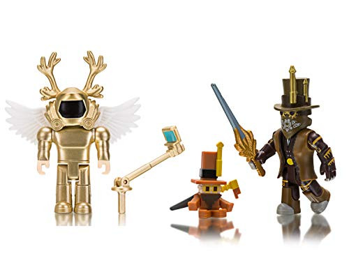 Roblox Action Collection - Simoon68 Golden God + chillthrill709 Two Figure Bundle [Includes 2 Exclusive Virtual Items]