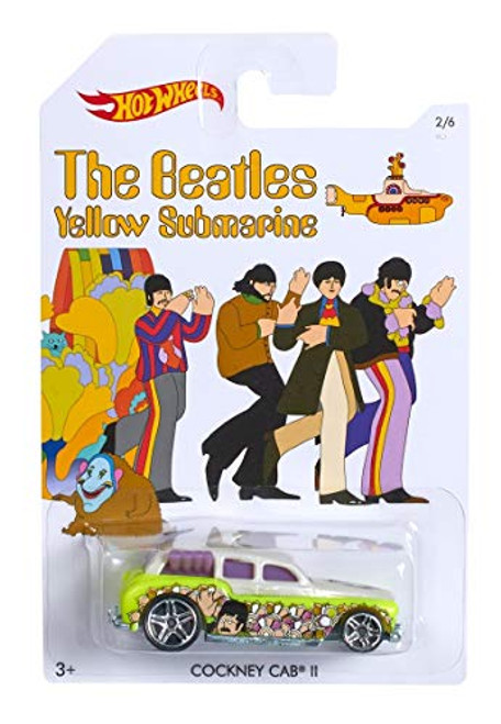 Hot Wheels California-Toys.com Cockney Cab 2" 2016 The Beatles 50th Anniversary Yellow Submarine 1:64 Scale Collectible Die Cast Metal Toy Car Model 2/5