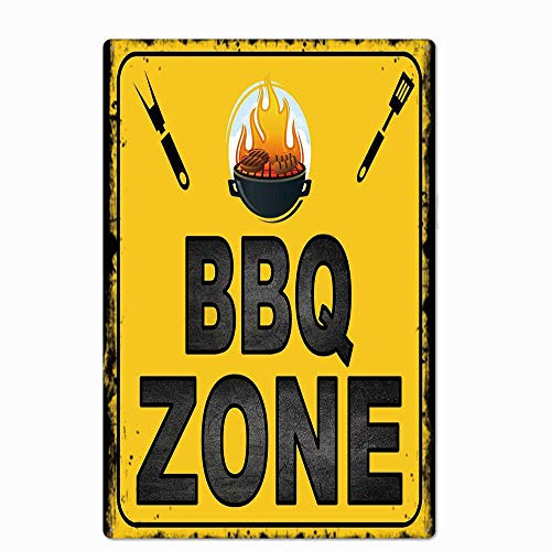 metal tin sign BBQ Zone for Bar Cafe Garage Wall Decor Retro Vintage 7.87 X 11.8 inches metal tin sign BBQ Zone for Bar Cafe Garage Wall Decor Retro Vintage 7.87 X 11.8 inches
