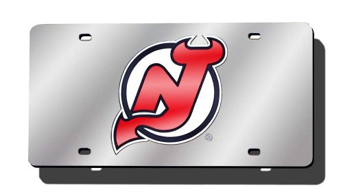 Rico Industries NHL New Jersey Devils Laser Inlaid Metal License Plate Tag Rico Industries NHL New Jersey Devils Laser Inlaid Metal License Plate Tag