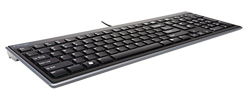 Kensington Slim Type Wired Keyboard (K72357USA),Black