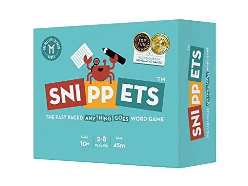 Snippets - The Fast Paced, Anything Goes Word Game | Award-Winning Family Board Game | Ages 10+ | 2-8 players