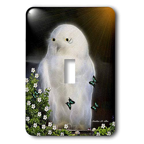 3dRose LLC lsp_9106_1 Snowy Owl, Single Toggle Switch 3dRose LLC lsp_9106_1 Snowy Owl, Single Toggle Switch