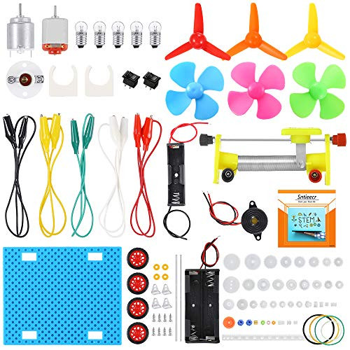 Sntieecr Electric Circuit Learning Kit, Car Model Assemble Physics Science Education Kits for Kids Student DIY STEM Science Lab Experiment Project