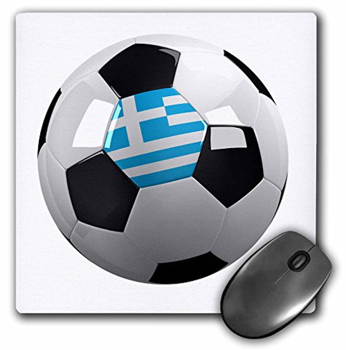 Soccer ball with the national flag of Greece on it Greek - Mouse Pad, 8 by 8 inches (mp_157028_1) Soccer ball with the national flag of Greece on it Greek - Mouse Pad, 8 by 8 inches (mp_157028_1)