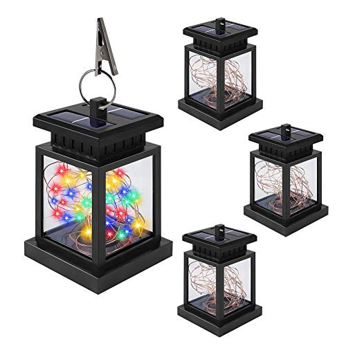 Solar Lantern Outdoor Hanging Lights, ANDEFINE Solar Hanging Lantern Waterproof Solar Table Lamp Solar Powered Outdoor Lanterns Decoration Lights for Patio, Garden, Tree, Umbrella, Landscape (4 Pack) Solar Lantern Outdoor Hanging Lights, ANDEFINE Solar Hanging Lantern Waterproof Solar Table Lamp Solar Powered Outdoor Lanterns Decoration Lights for Patio, Garden, Tree, Umbrella, Landscape (4 Pack)
