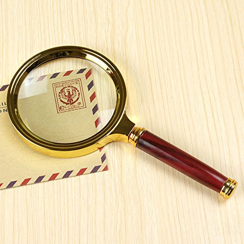 Magnifying Glass 8X Magnification Magnifier Handheld Magnifier for Science, Reading Book, Inspection. (8X Handheld Magnifier)