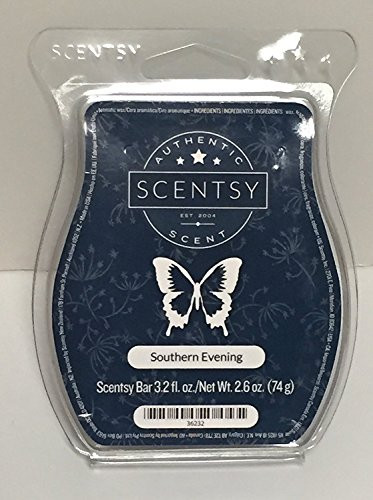 Scentsy Southern Evening Bar Wickless Candle Tart Wax 3.2 Fl Oz, 8 Squares