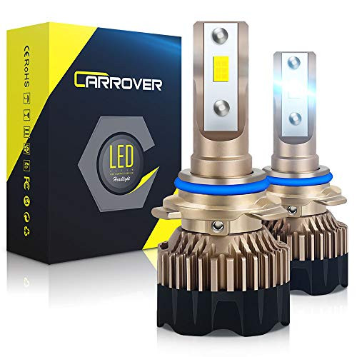 9006 HB4 LED Headlight Bulbs, CAR ROVER 60W 12000Lumens Extremely Bright 6000K CSP Chips Conversion Kit