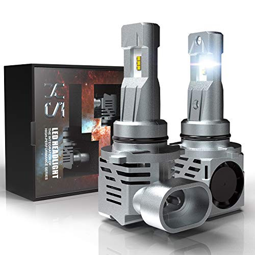 9006 HB4 LED Headlight Bulbs, CAR ROVER 55W 10000Lumens Plug-N-Play Extremely Bright 6500K ZES Chips Conversion Kit